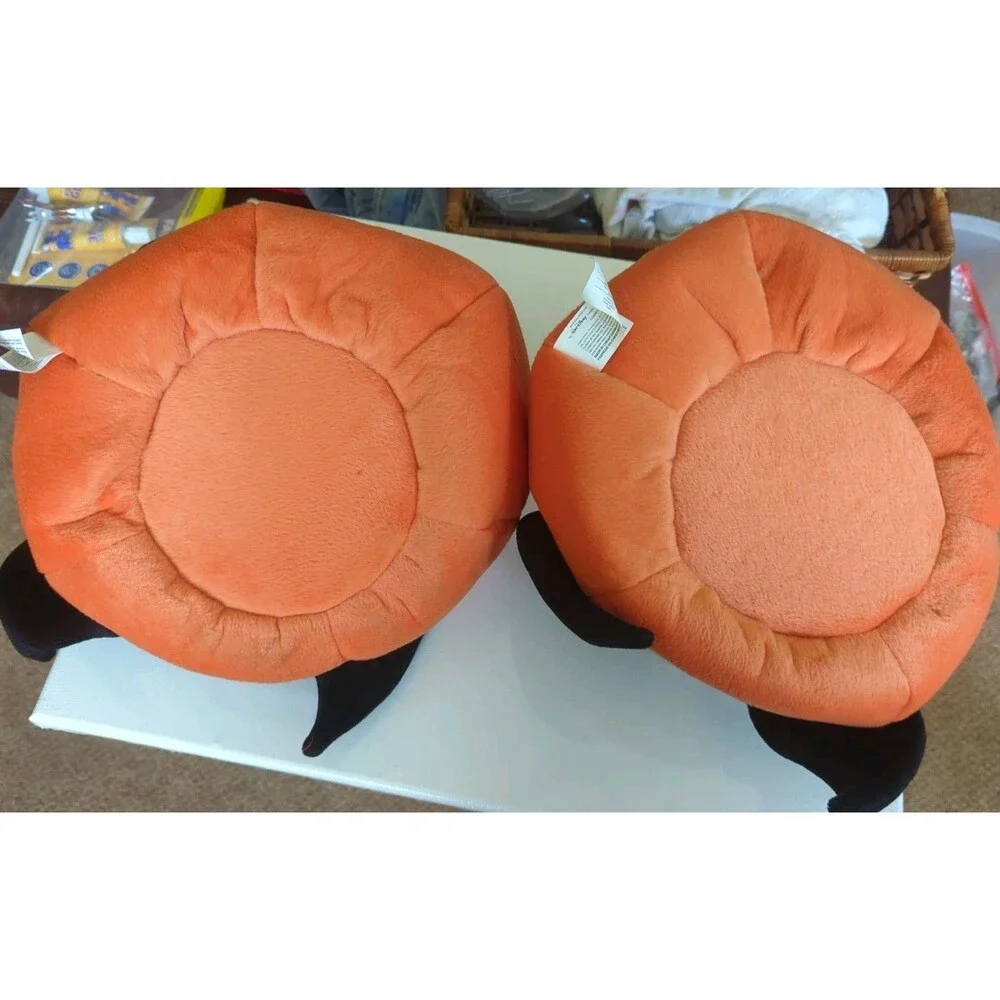 Set Of 2 Y2K Disney Catalog Tigger Vampire Bat  Halloween Plush Pumpkin Bag Sack